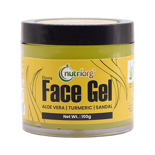 Nutriorg Aloe Vera Face Gel – Sandal & Turmeric – 100 GM